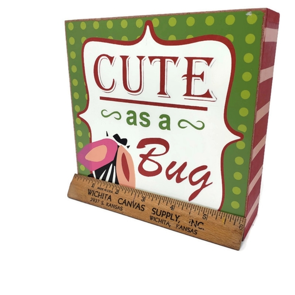 Bundle of Cute as a Bug Sign & Vintage Beanie Baby with tag - Picture 5 of 8